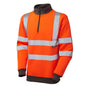 orange leo workwear hi vis zip