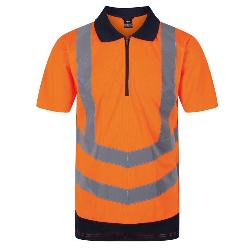 orange lightweight polo shirt
