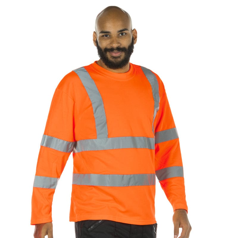 orange long sleeve hi vis