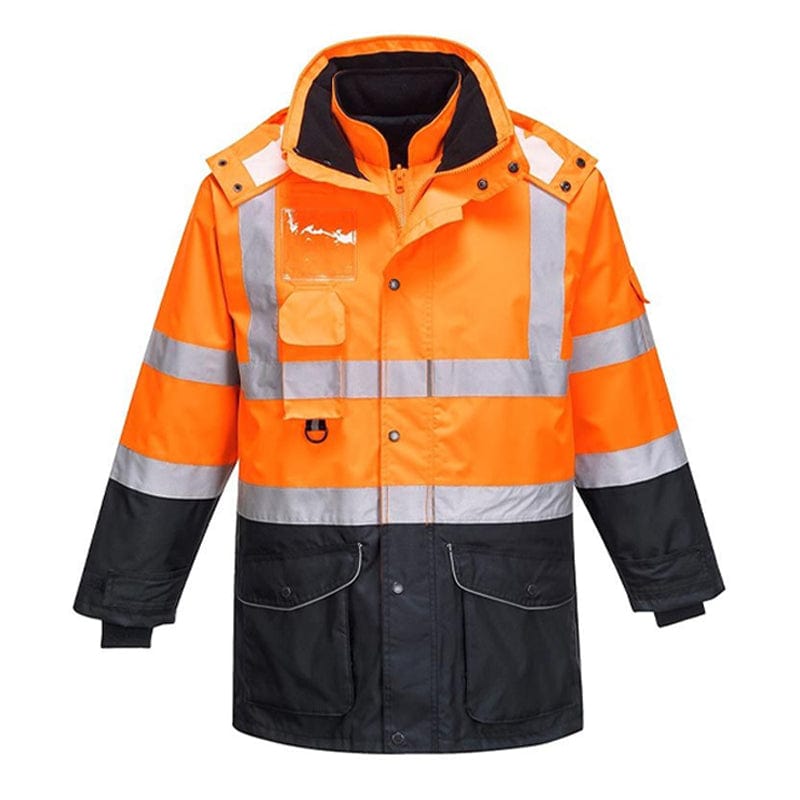 orange navy 7 in 1 jacket