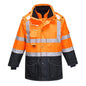 orange navy 7 in 1 jacket