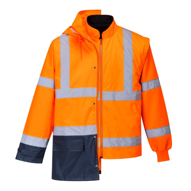 orange navy s768 jacket