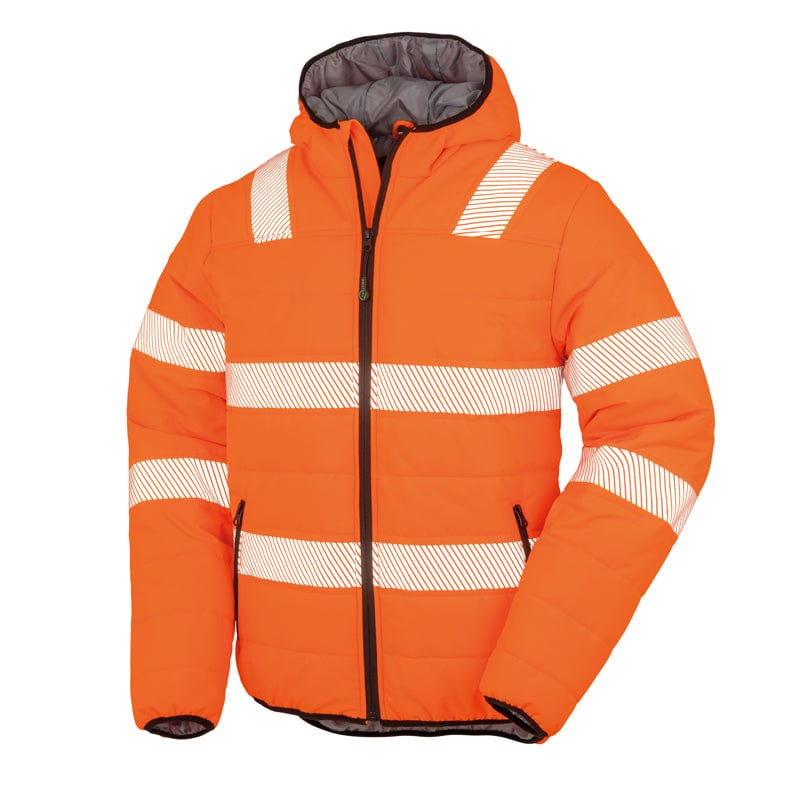 orange padded jacket result