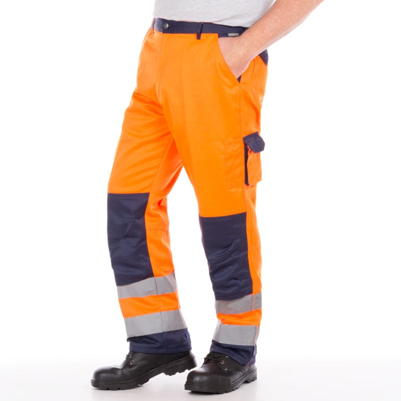orange water resistant trousers