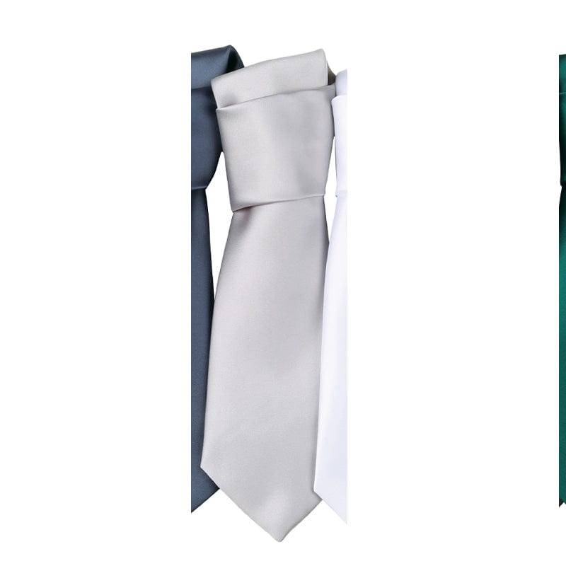 pale grey premier satin tie