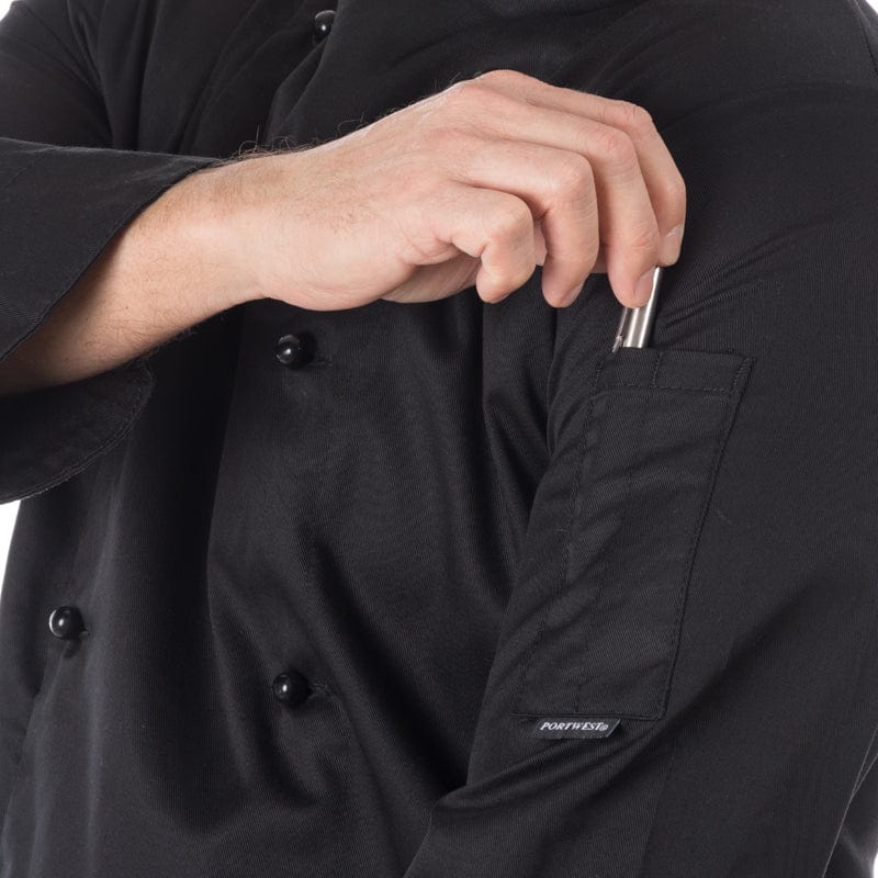 pen pocket sleeve portwest jacket