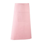 pink bar worker long apron