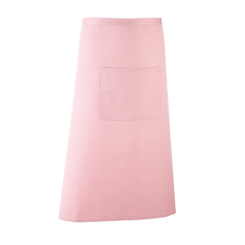 pink bar worker long apron