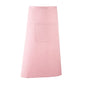 pink bar worker long apron