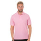 pink kustom kit mens polo shirt