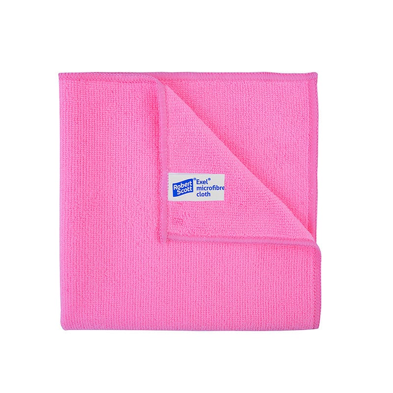 pink microfibre cleaning cloth