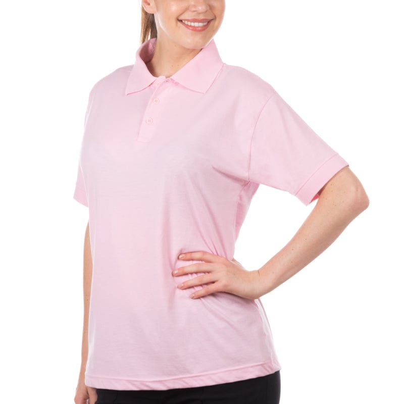 pink practical polo shirt
