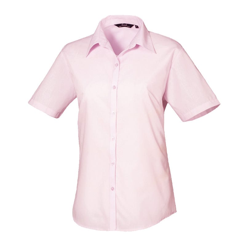 pink soft collar blouse