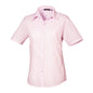 pink soft collar blouse