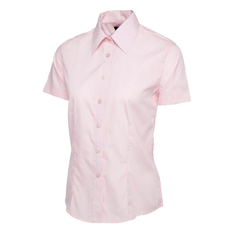 pink uneek tailored fit ladies shirt