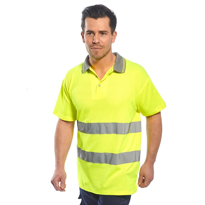 portwest cotton comfort hi vis polo s171