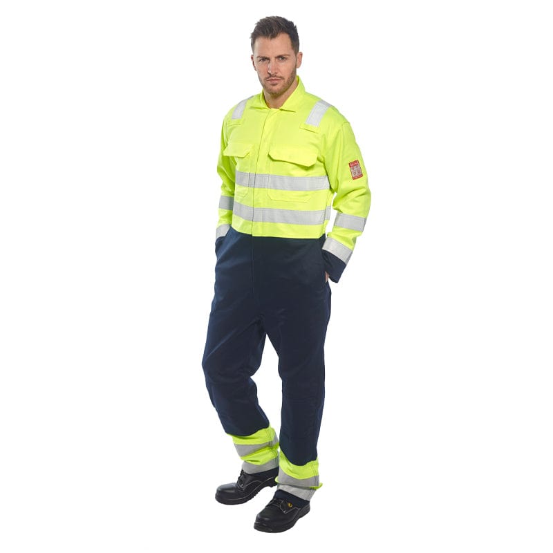 portwest hi vis anti static bizflame pro coverall biz7