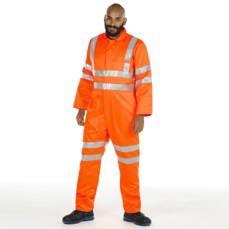 portwest hi vis coverall orange