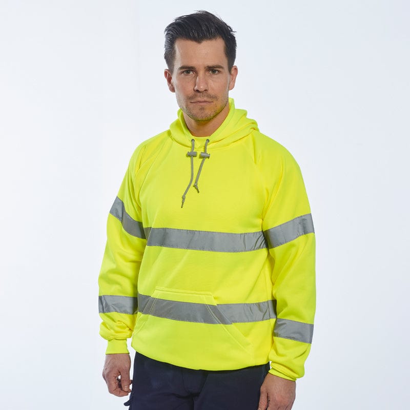 portwest hi vis hooded sweatshirt b304