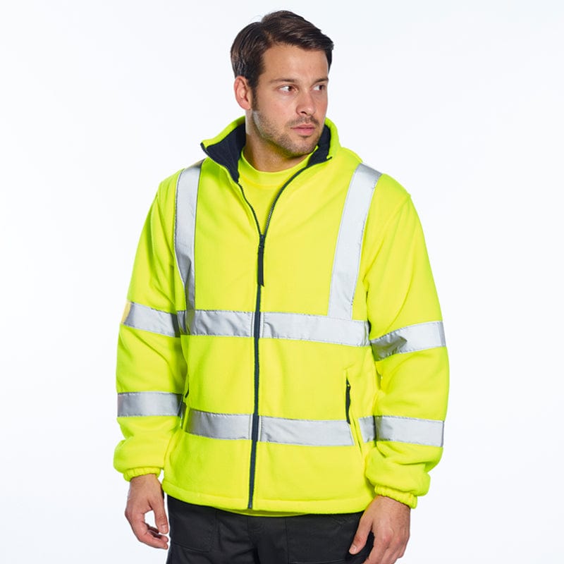 portwest hi vis mesh lined fleece f300