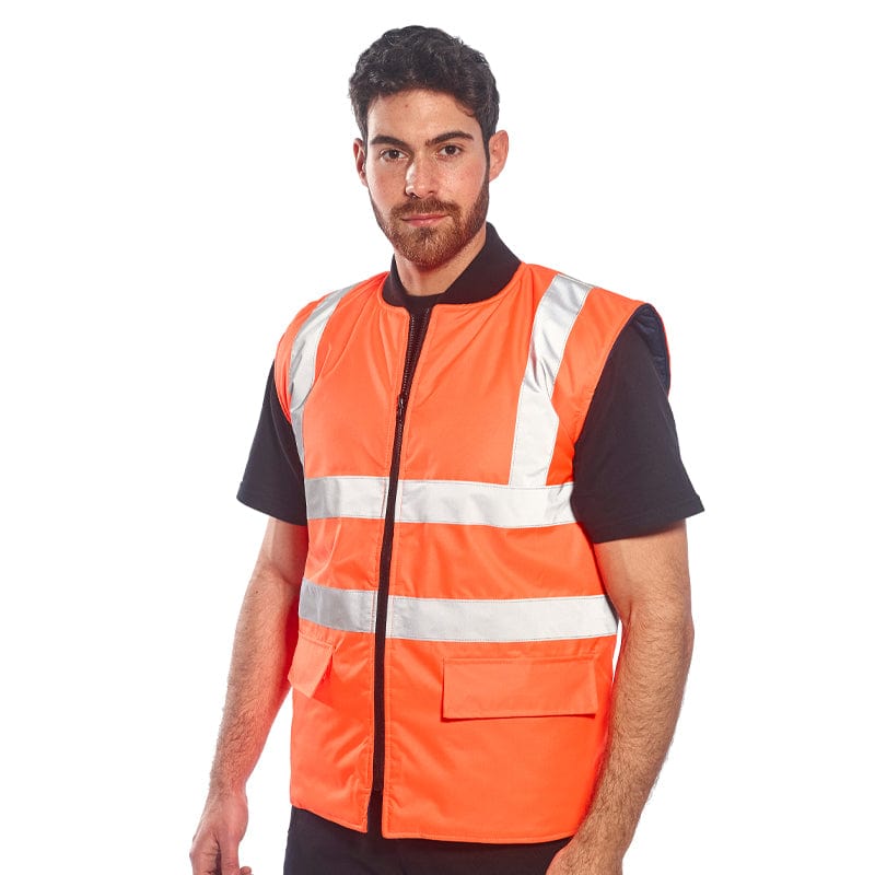 portwest hi vis reversible bodywarmer s469