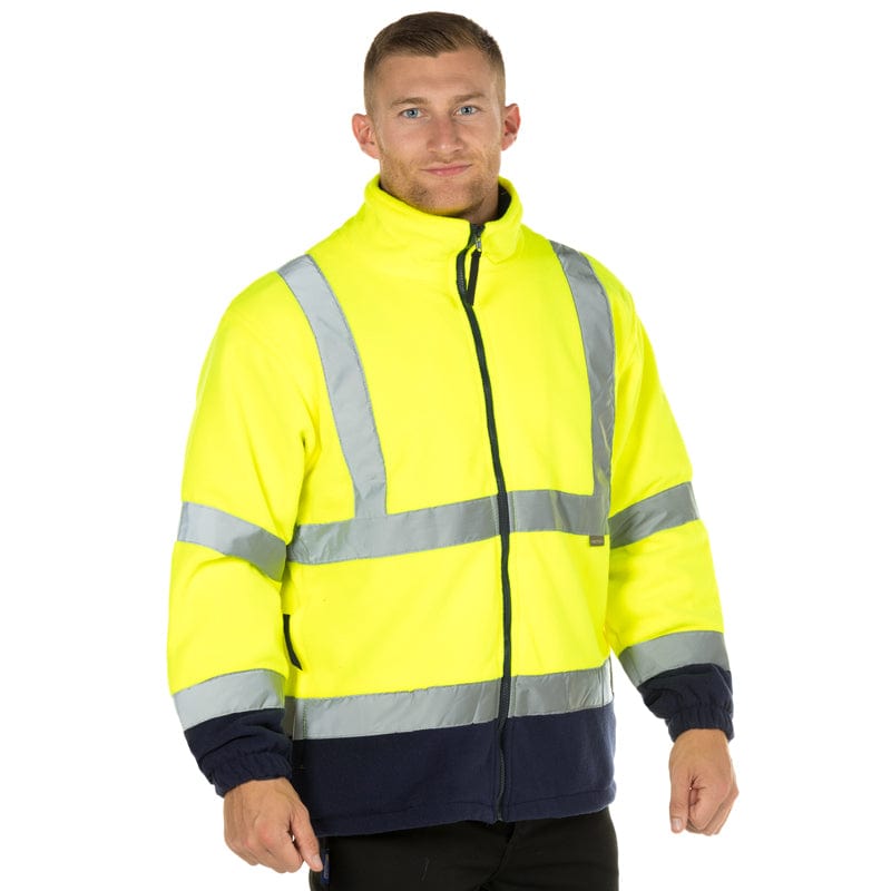 portwest hi vis two tone fleece f301