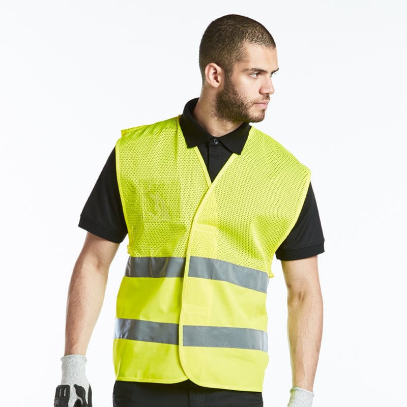 portwest high vis mesh vest c494
