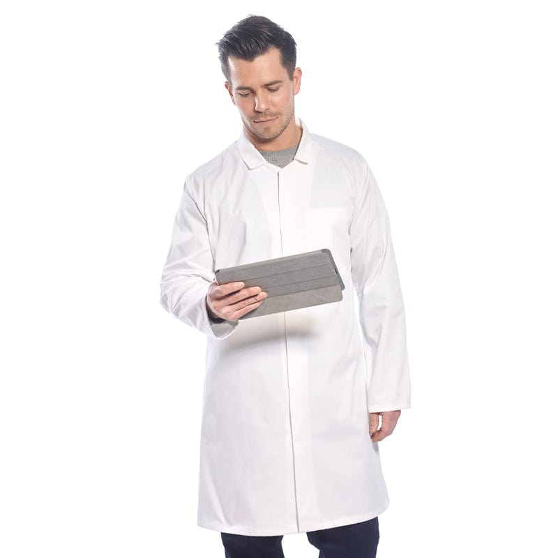 portwest men s food coat one pocket 2202