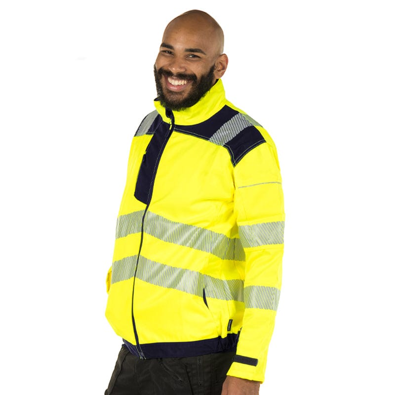 Workwear Hi Vis Cotton Jacket Men's Hi Vis Insulated Parka Hi Vis