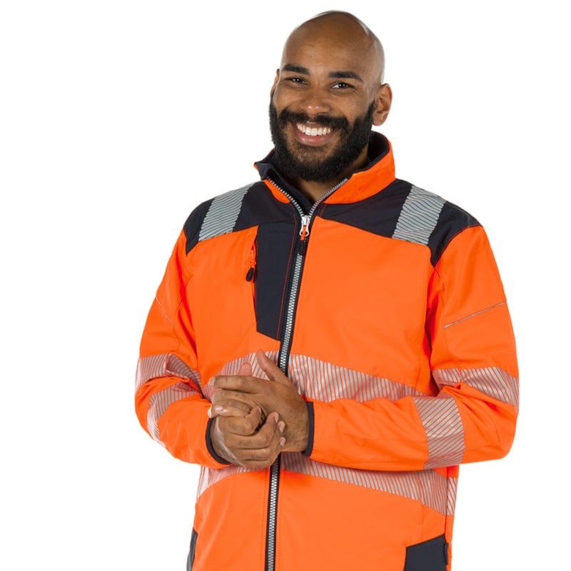 portwest pw3 hi vis softshell jacket t402