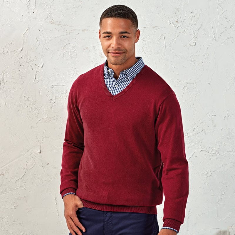 pr694 fine knitted mens work jumper