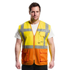 prague executive high vis two tone vest