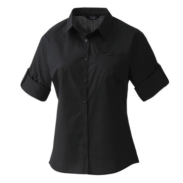 premier pr306 ladies poplin shirt