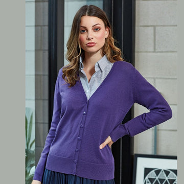 Premier Women's Button Knitted Cardigan PR697