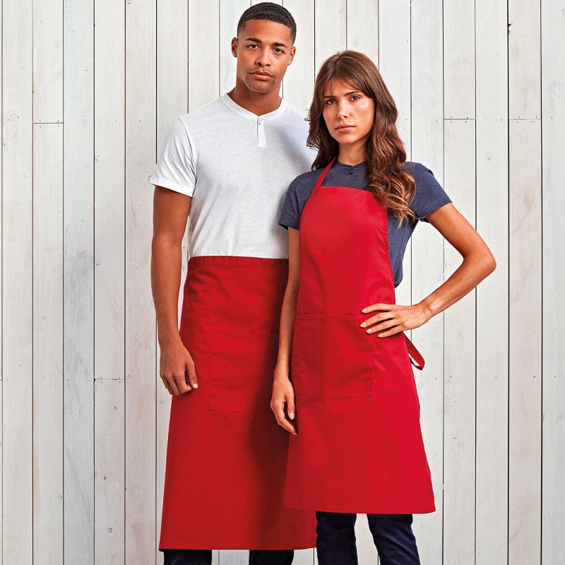 premier workwear apron range red