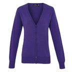 purple ladies cardigan pr697
