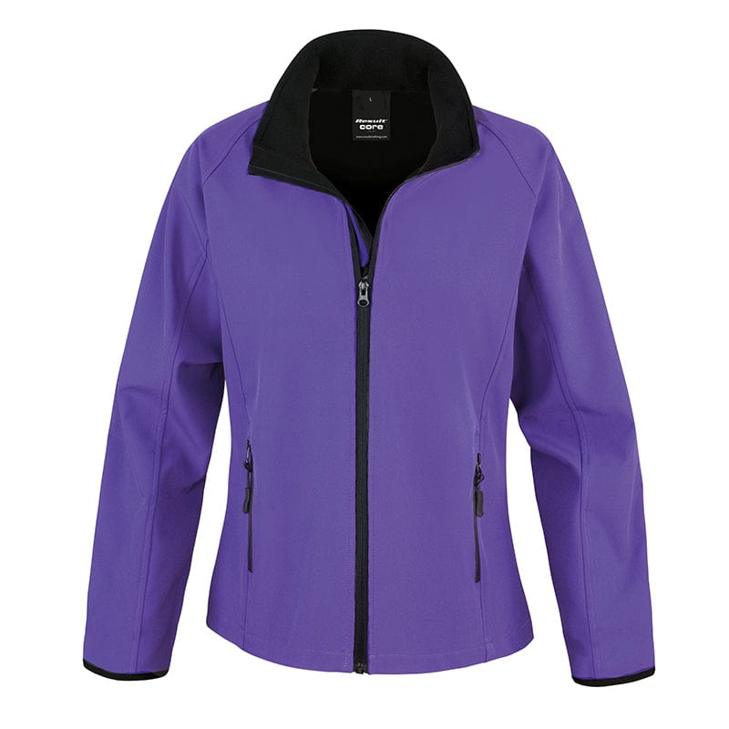 purple ladies softshell jacket