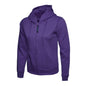 purple uc505 ladies zip hoodie