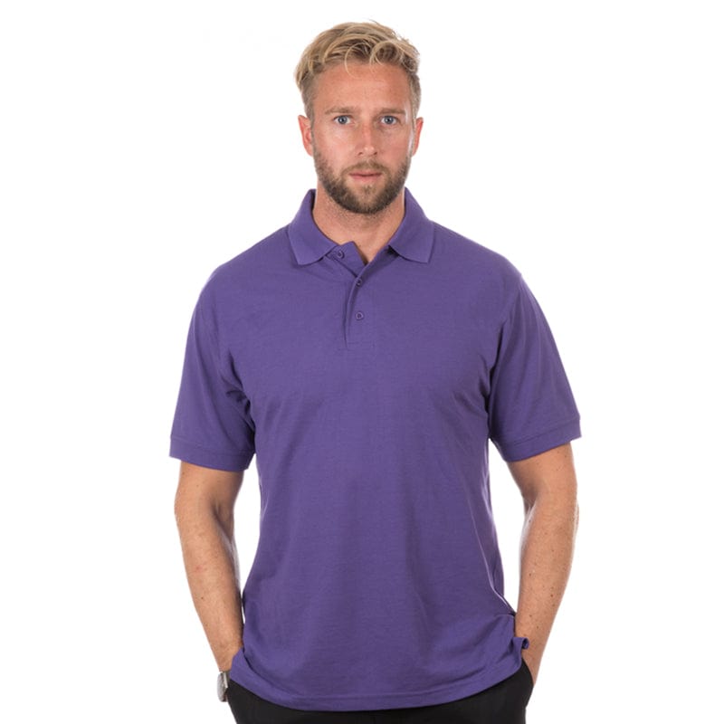 purple workwear polo shirt kk403