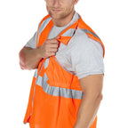 railway safety hi vis vest