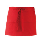 red 3 pocket apron
