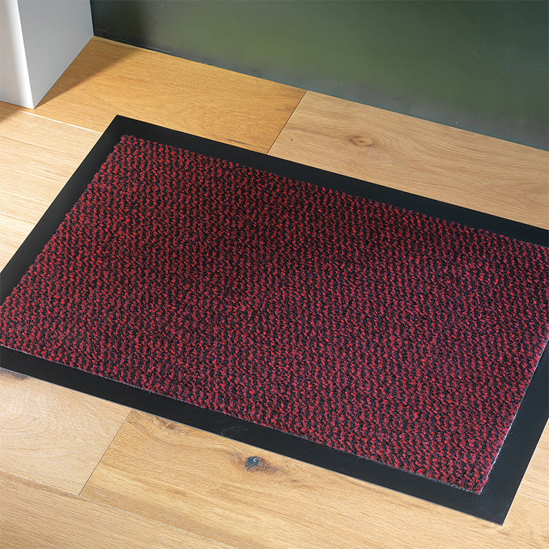 red black frontline entrance floor mat