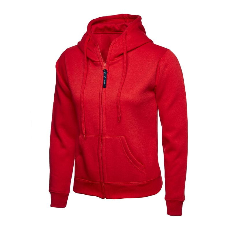 red classic ladies hoodie