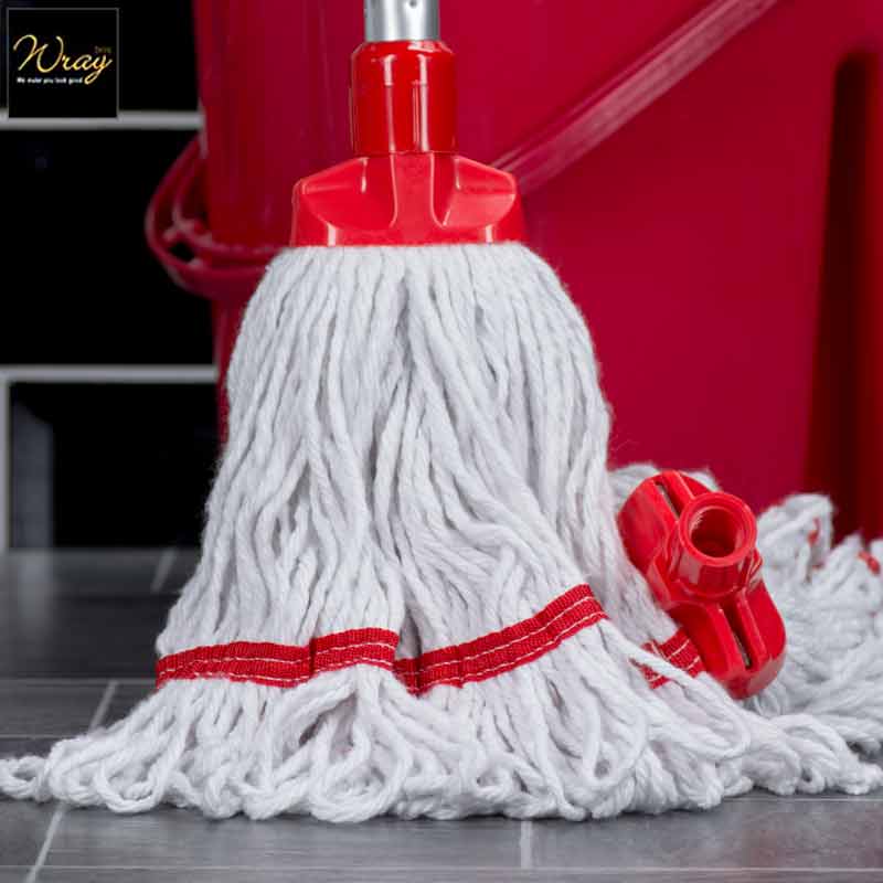 red colour coded midi mop head
