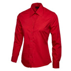 red cotton poplin polo uc711