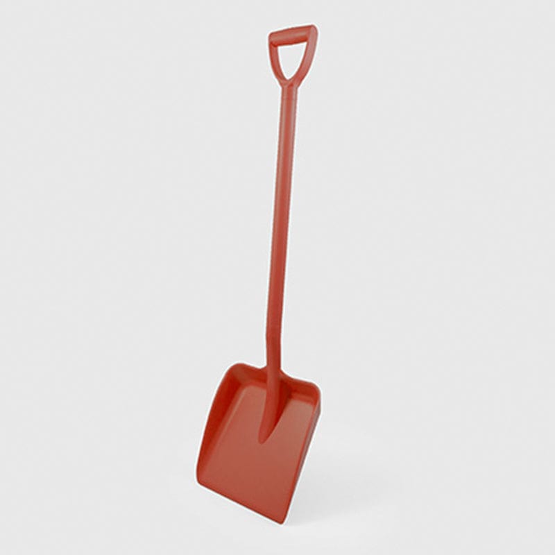 red d grip shovel