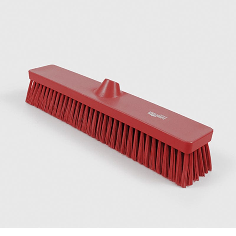 red heavy duty broom head