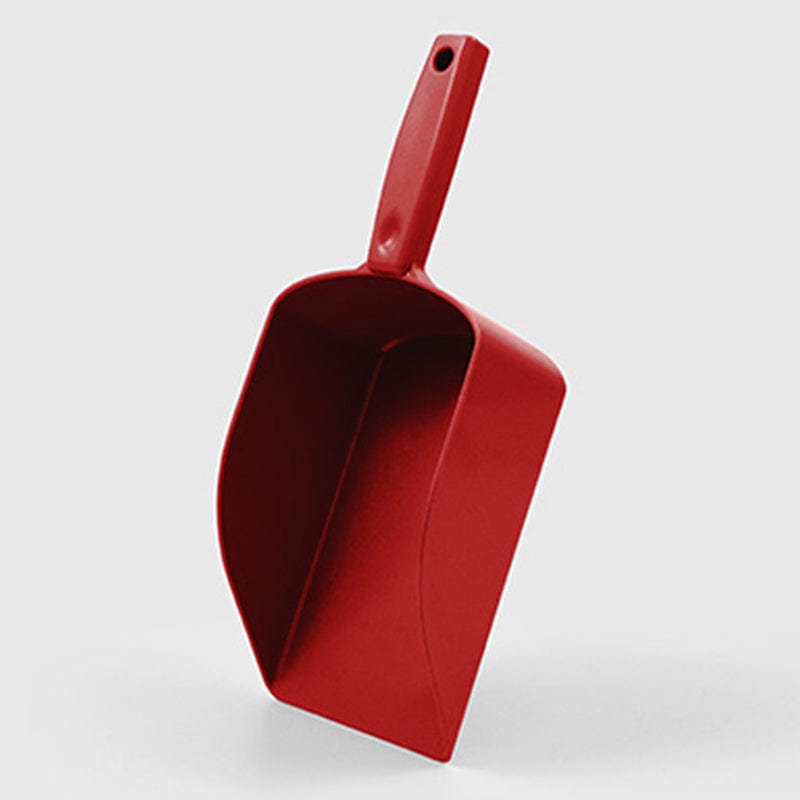 red medium seamless hand scoop