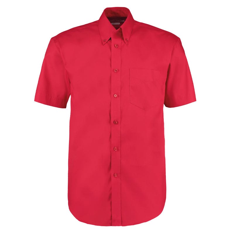 red mens short sleeve shirt