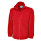 red microfleece jacket
